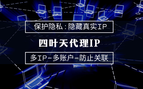 【湛江代理IP】代理服务器的类型有哪些？四叶天代理IP怎么样